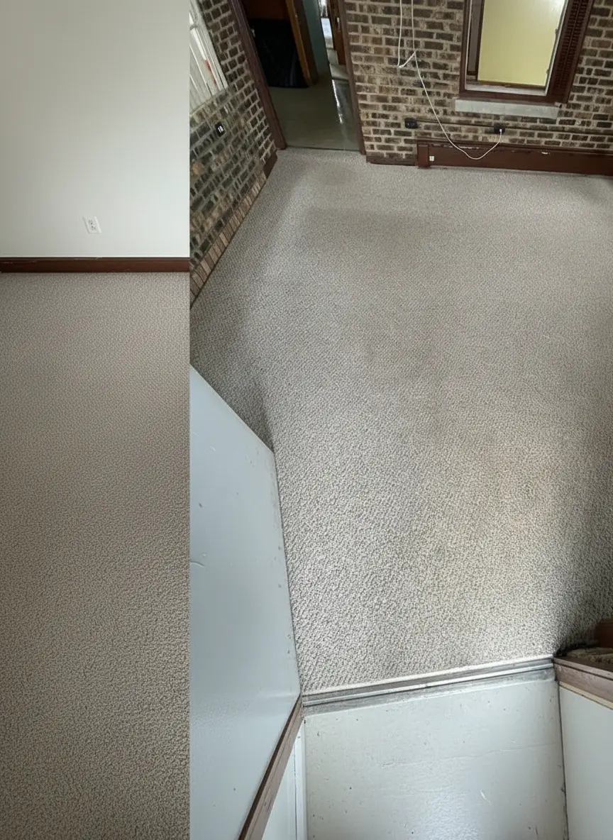 Clean carpet after professional cleaning in Clarendon Hills