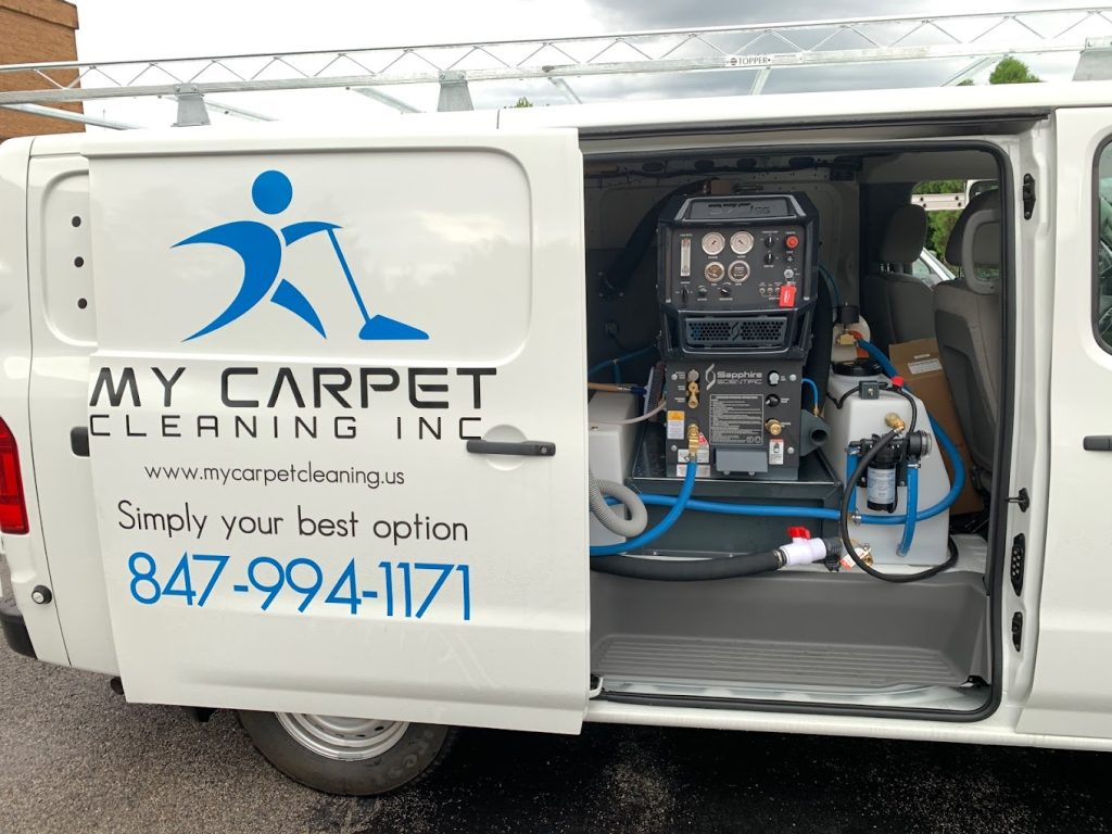 Barrington carpet cleaning service car