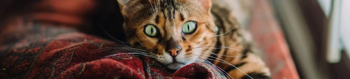 cat sitting on the coutch