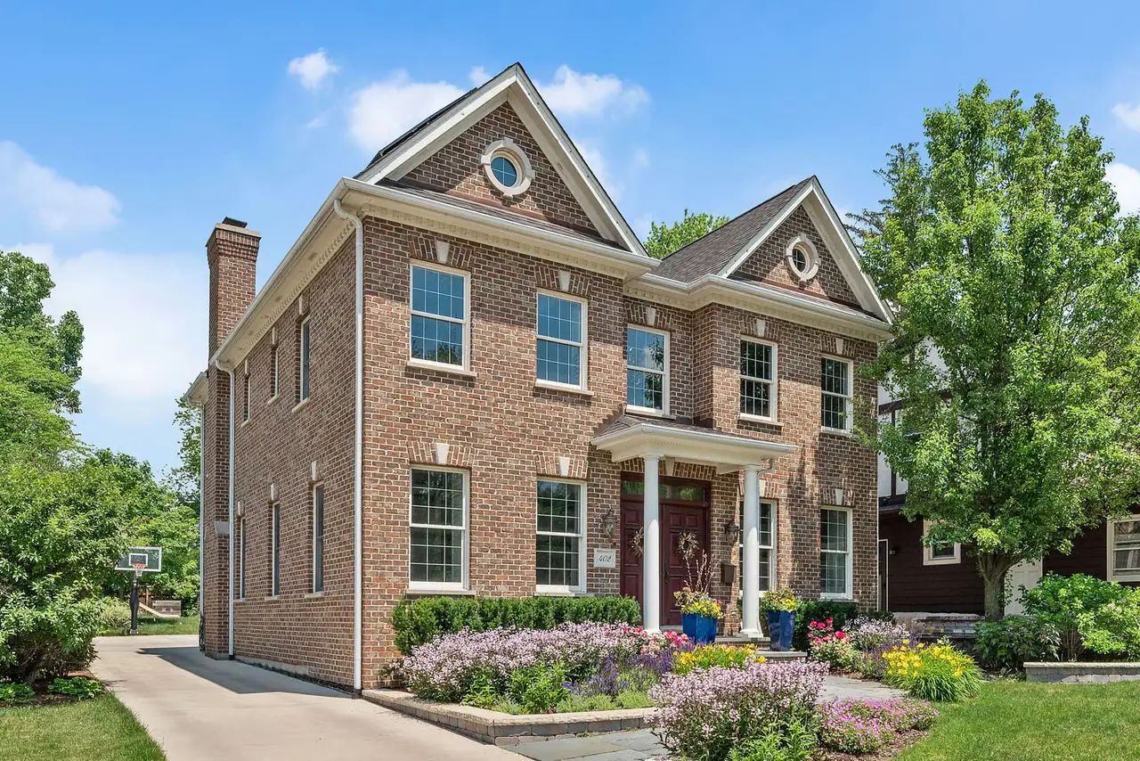 Brick home on a tree-lined Clarendon Hills street